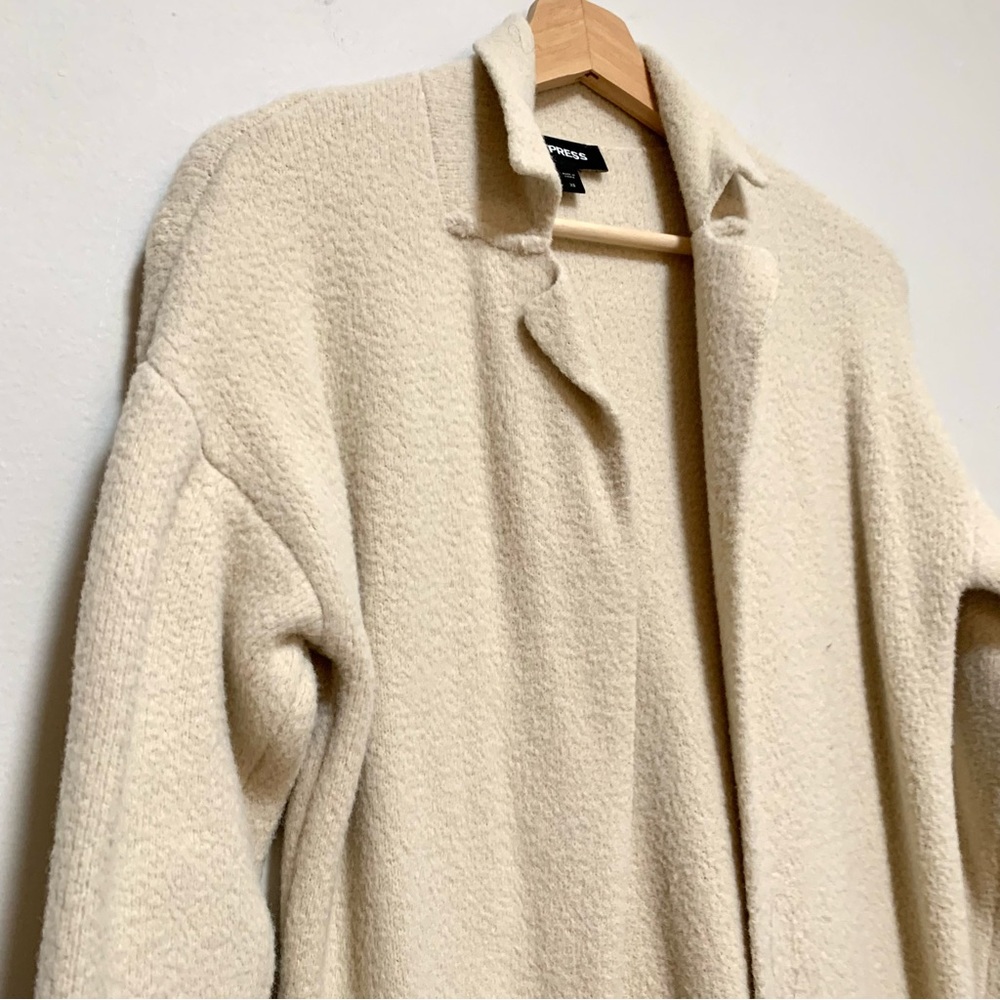 Express Open Front Maxi Cardigan Xs - image 3